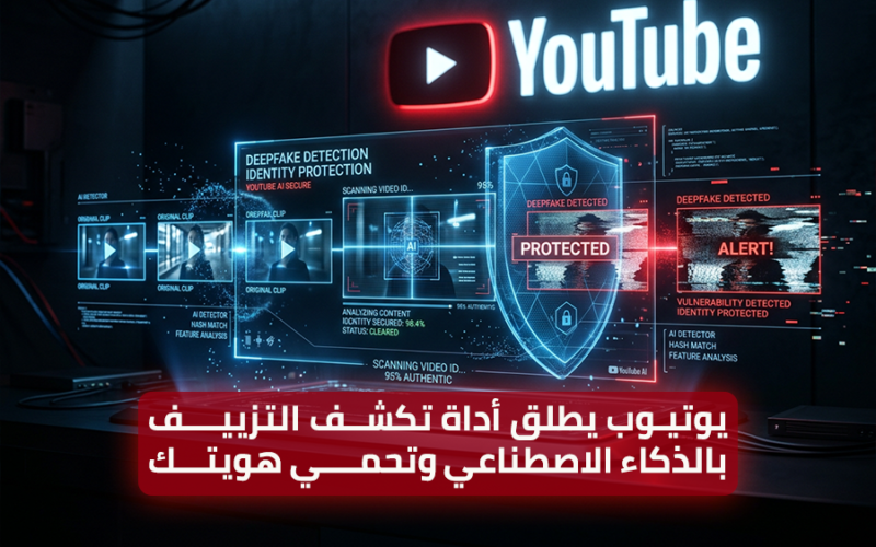 يوتيوب يطلق أداة تكشف التزييف بالذكاء الاصطناعي وتحمي هويتك